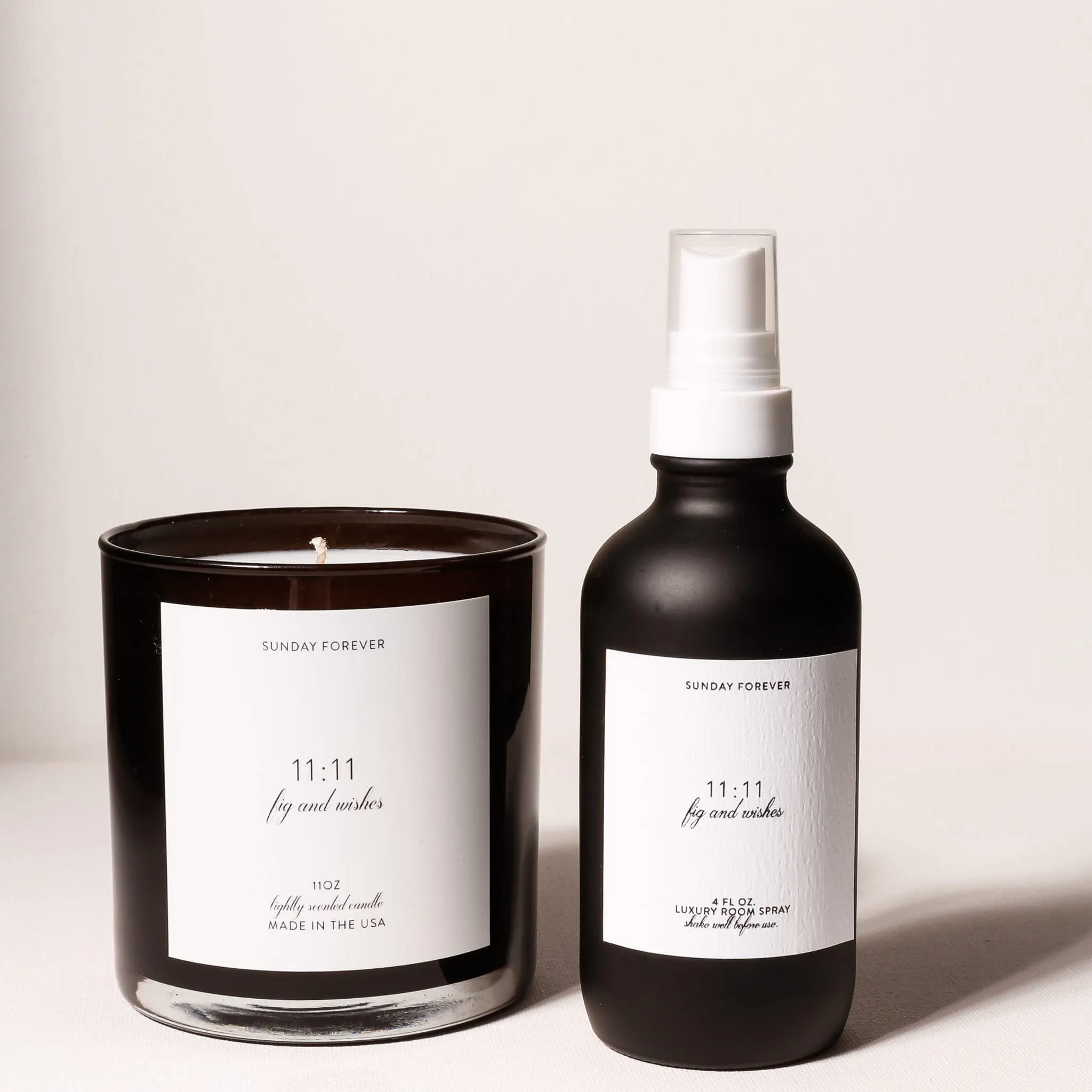 11 11 Luxury Candle | Ripe Fig & Burnt White Wood | Sunday Forever