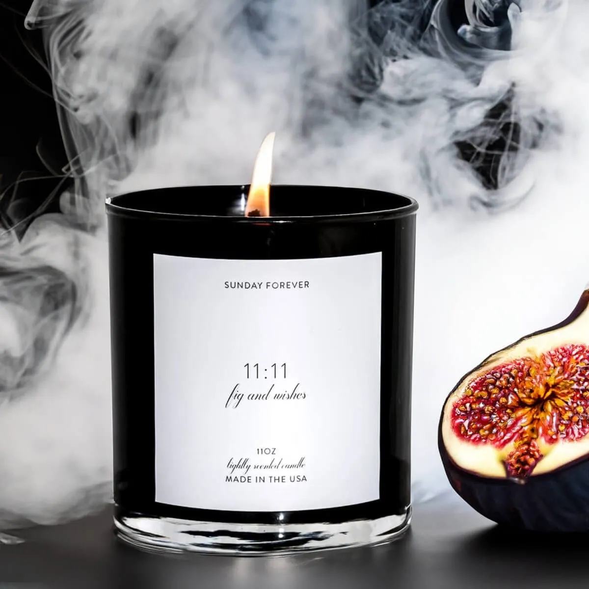 11 11 Luxury Candle | Ripe Fig & Burnt White Wood | Sunday Forever