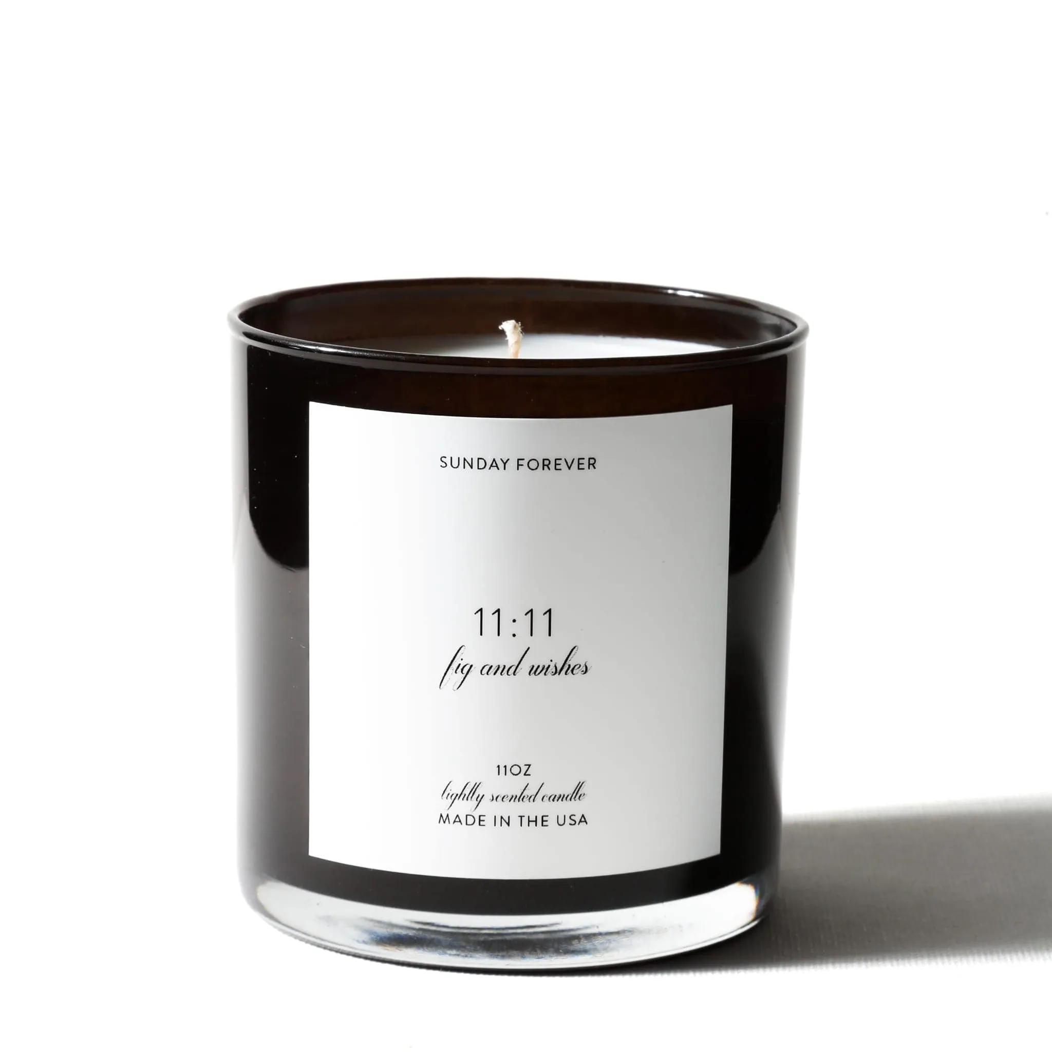 11 11 Luxury Candle | Ripe Fig & Burnt White Wood | Sunday Forever