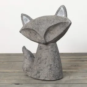 18.25"H Sullivans Gray Fox Garden Sculpture, Gray