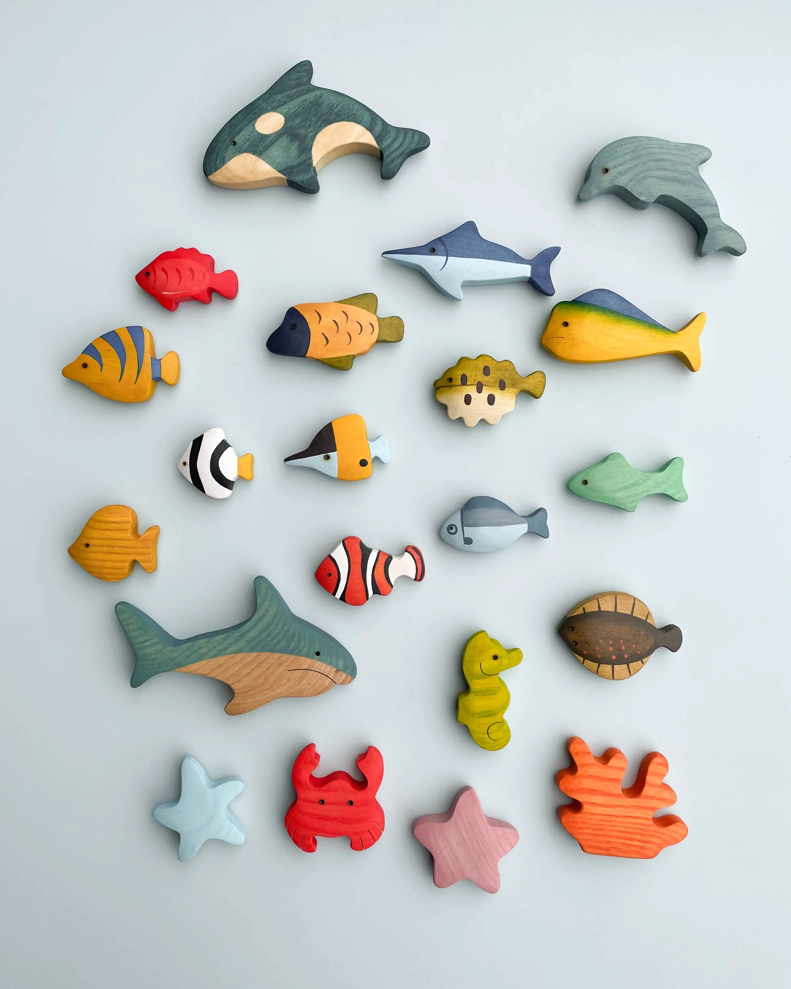 21 Piece Wooden Ocean Set