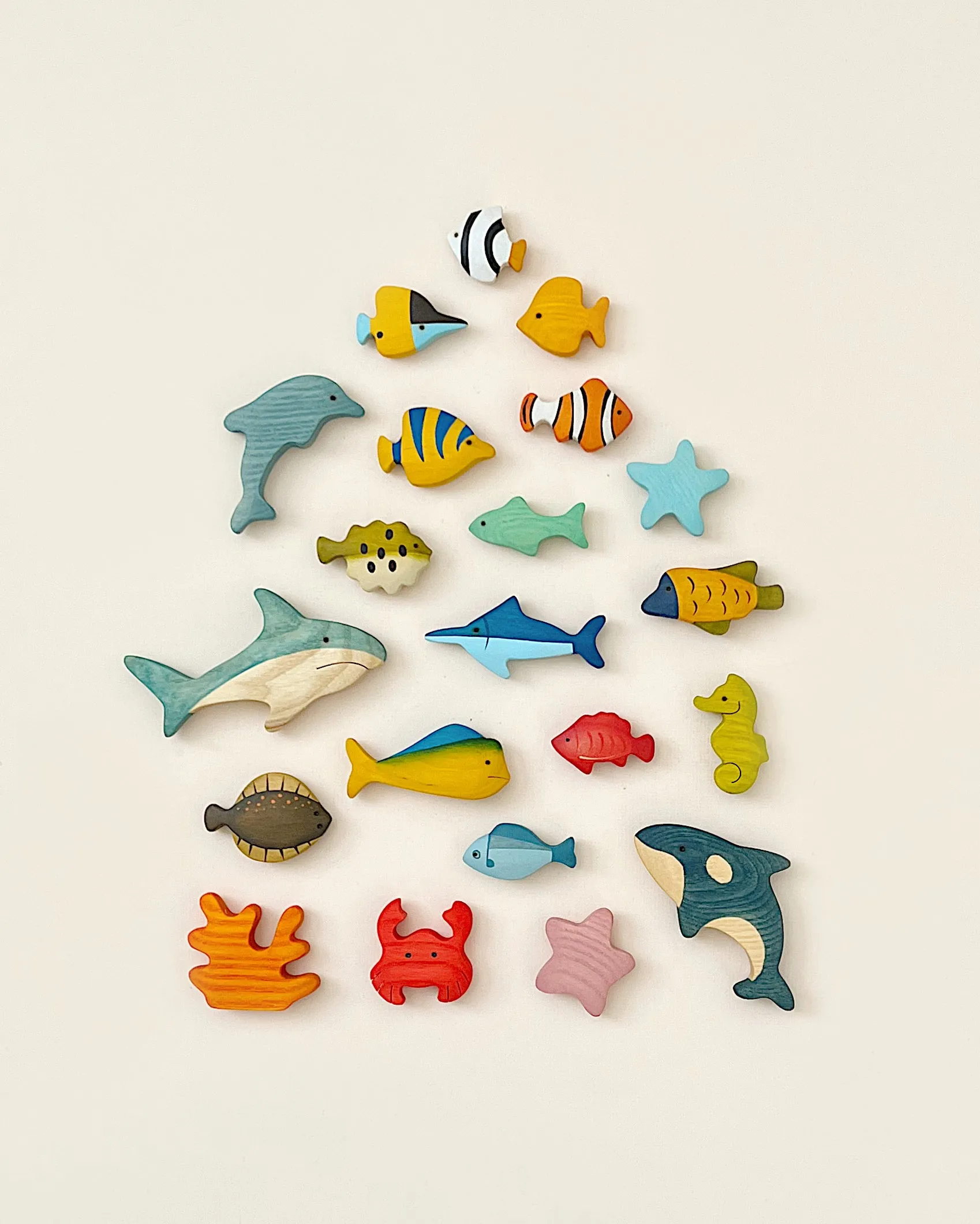 21 Piece Wooden Ocean Set