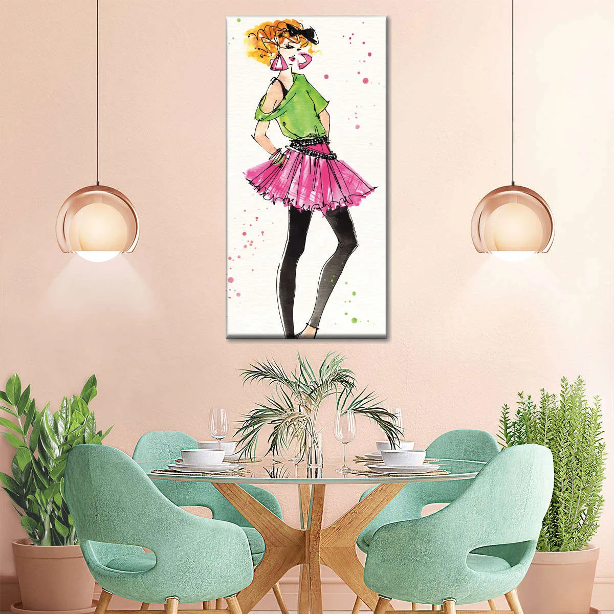 80s Fashion I Color Wall Art