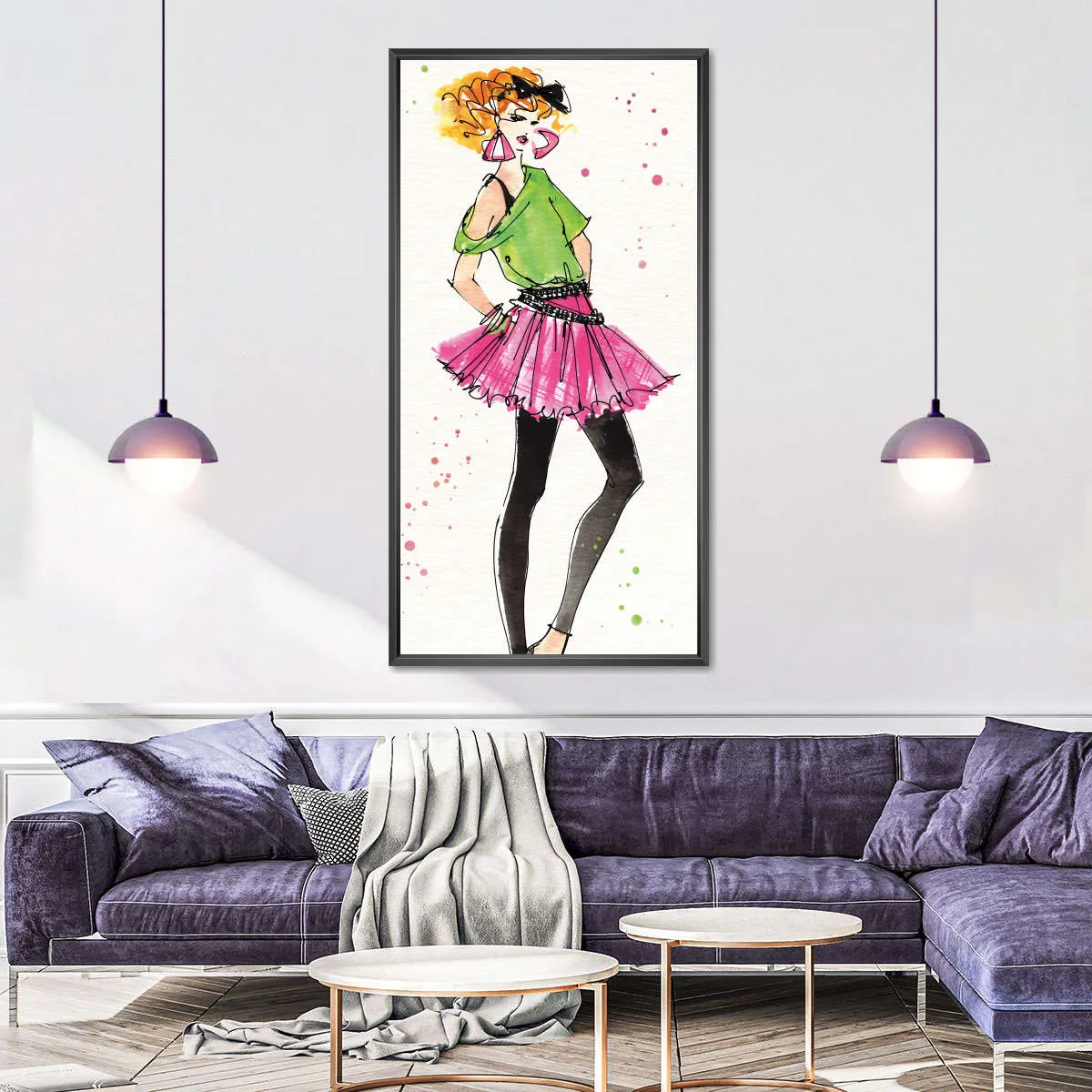 80s Fashion I Color Wall Art