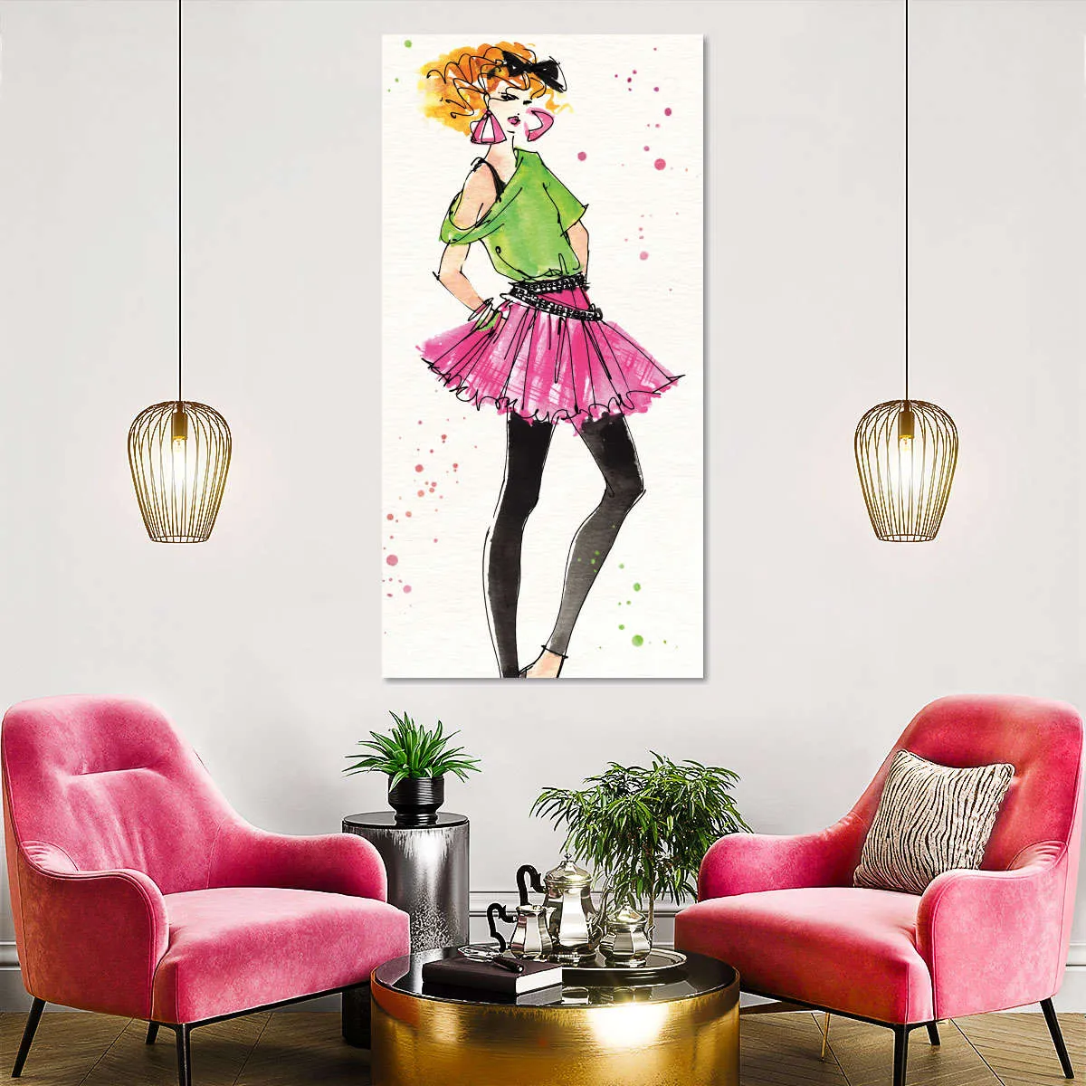 80s Fashion I Color Wall Art