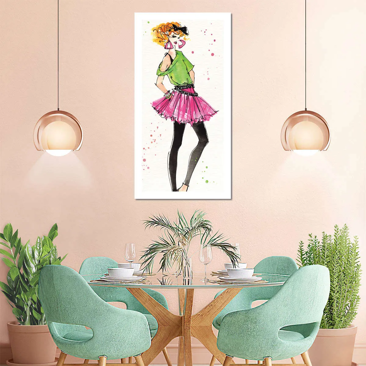 80s Fashion I Color Wall Art