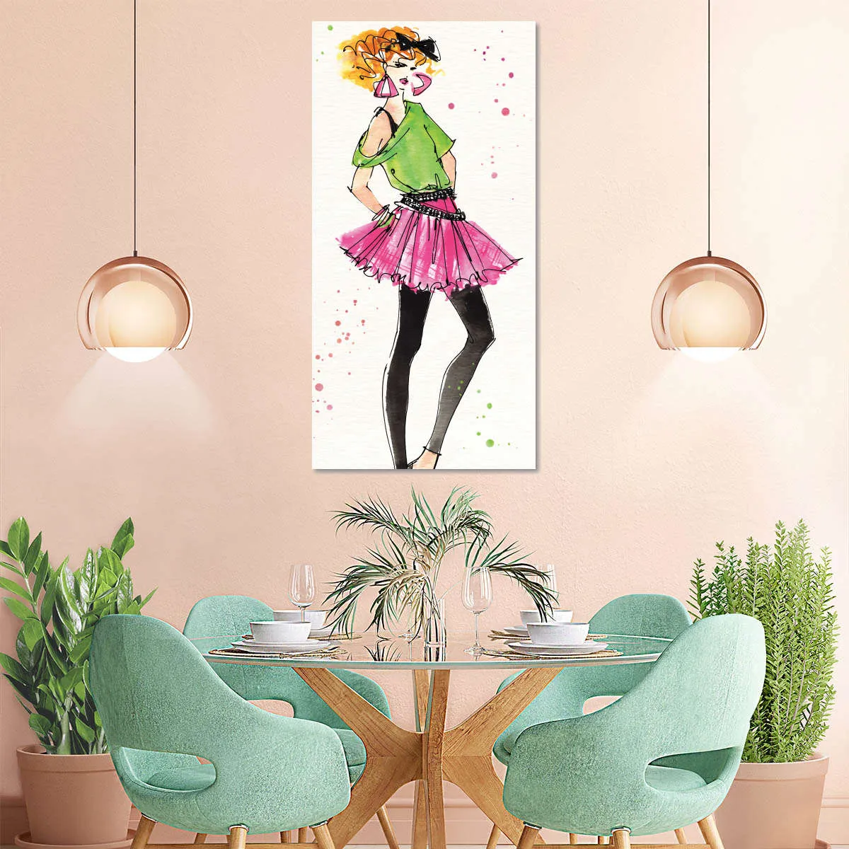 80s Fashion I Color Wall Art