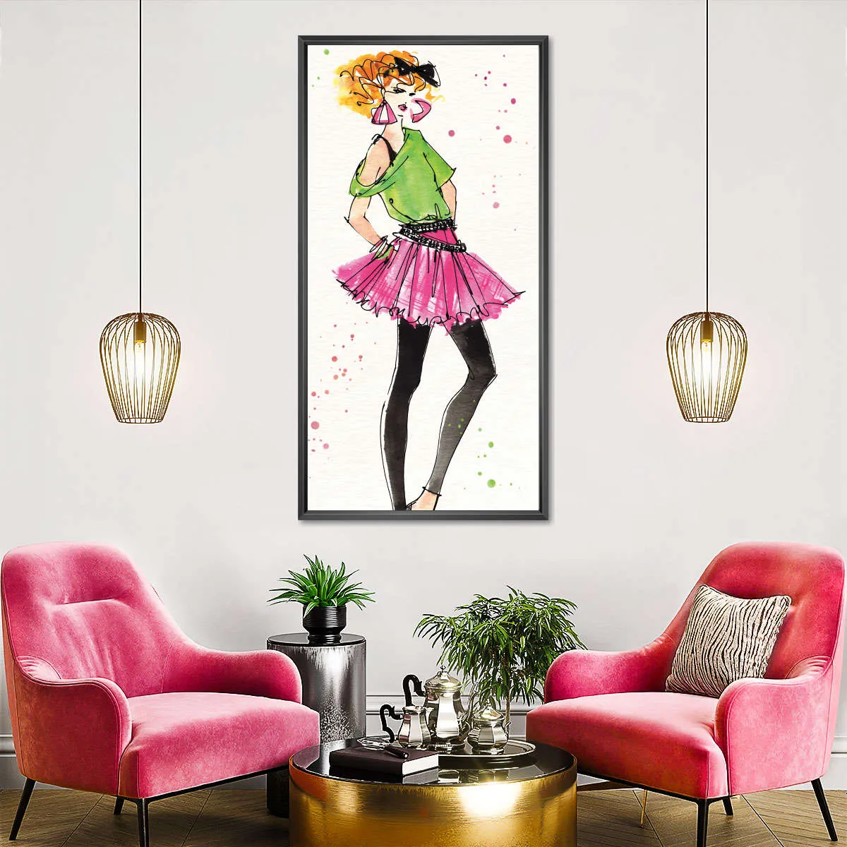 80s Fashion I Color Wall Art