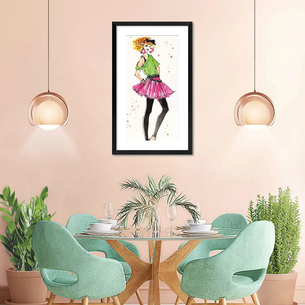 80s Fashion I Color Wall Art