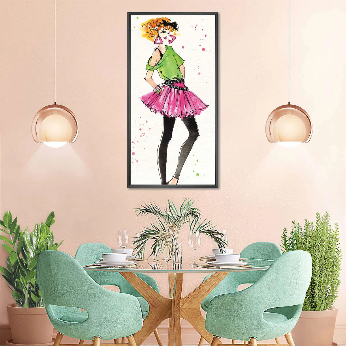 80s Fashion I Color Wall Art