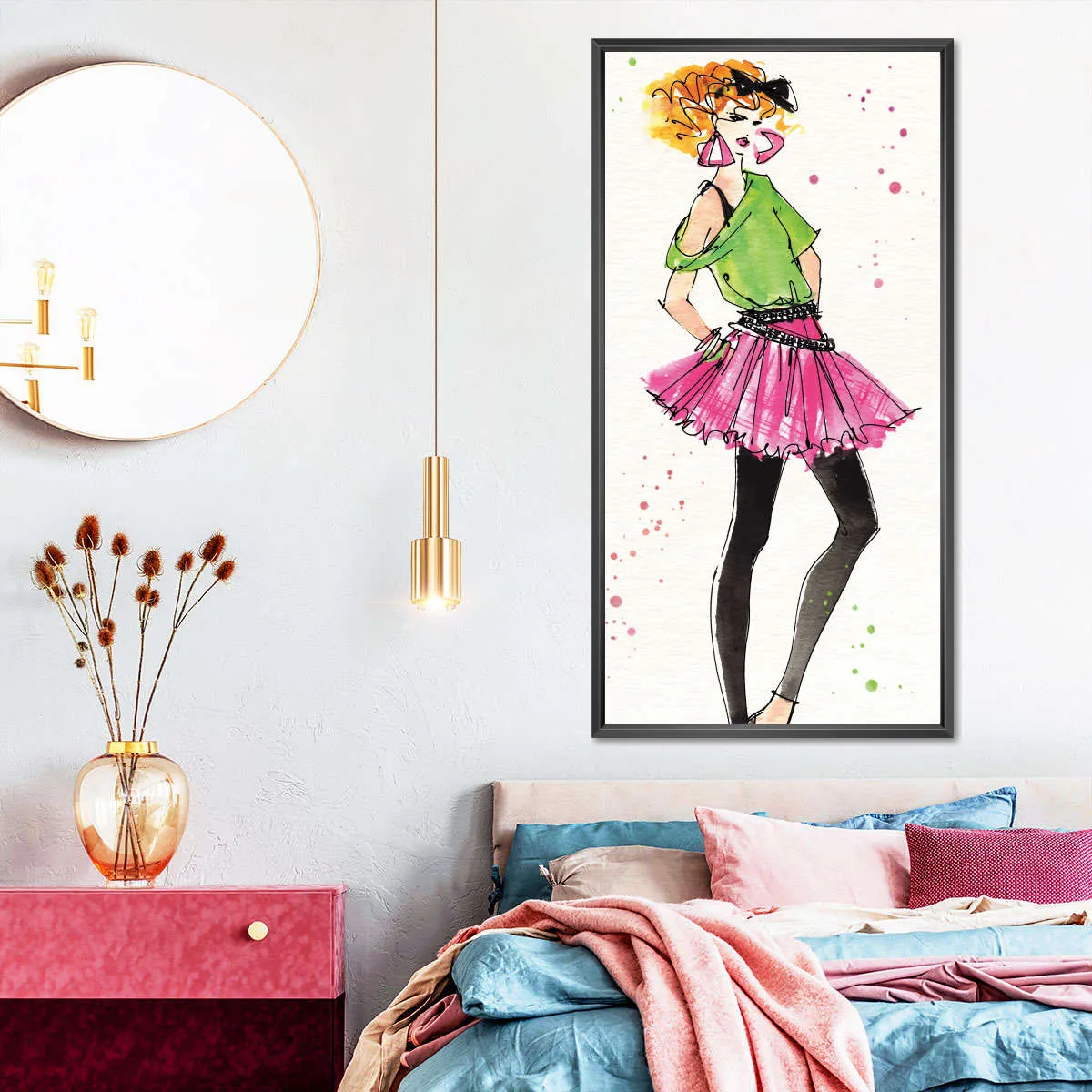 80s Fashion I Color Wall Art