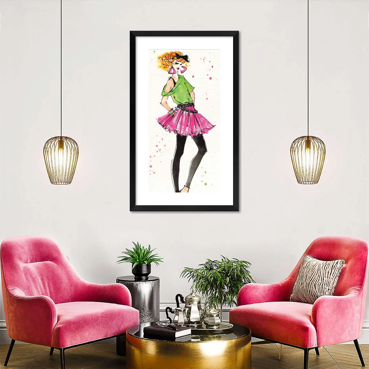 80s Fashion I Color Wall Art