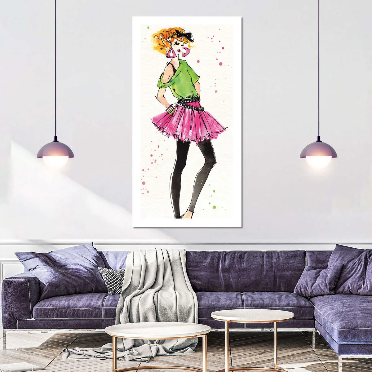 80s Fashion I Color Wall Art