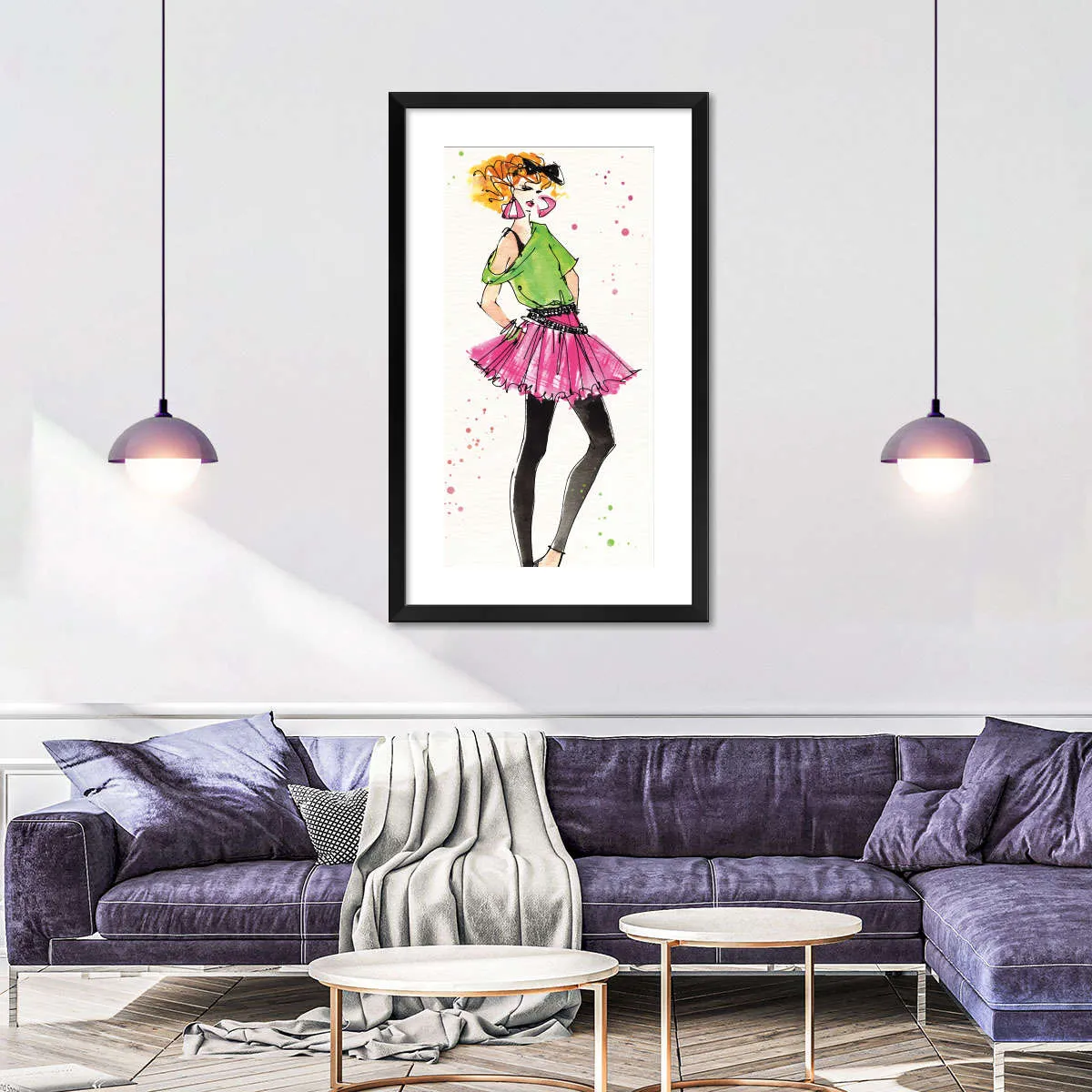 80s Fashion I Color Wall Art