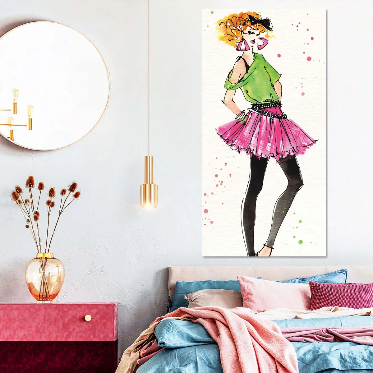 80s Fashion I Color Wall Art