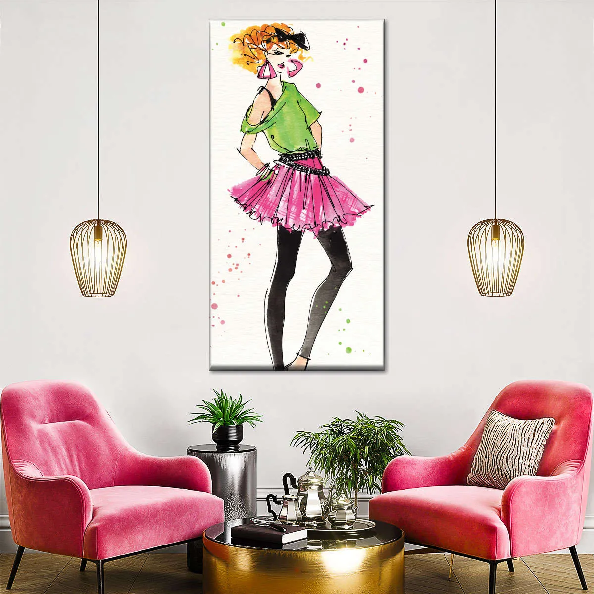 80s Fashion I Color Wall Art