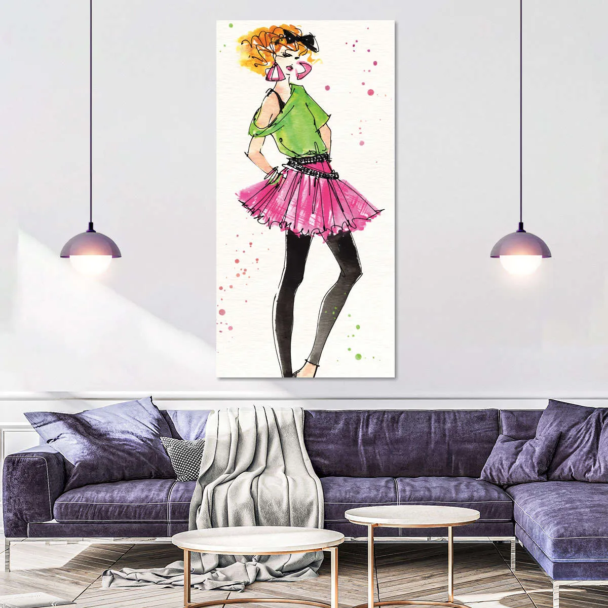 80s Fashion I Color Wall Art