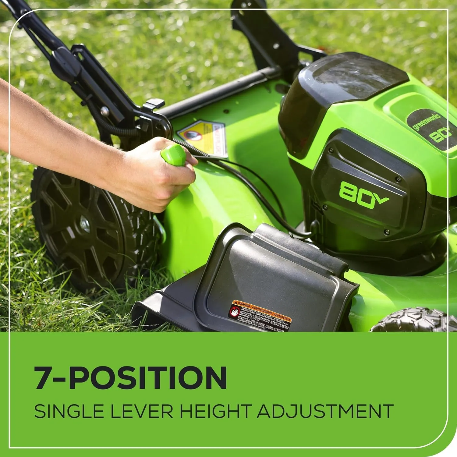 80V 21" Brushless Push Lawn Mower w/ 4.0Ah Battery & Charger