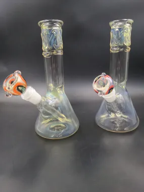 9 American Made Fumed Glass Beaker