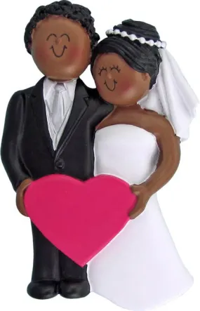 African-American Wedding Ornament