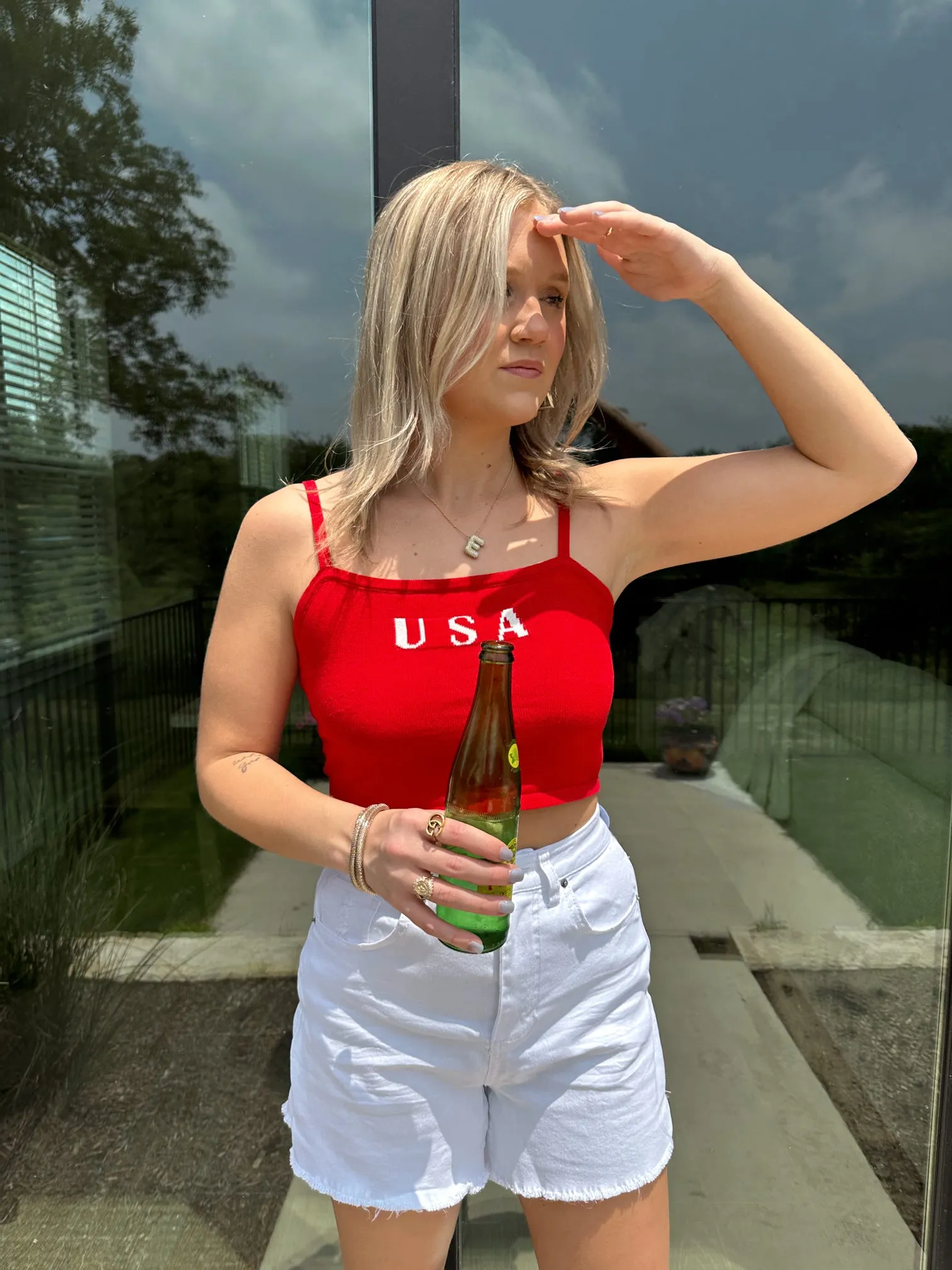 All American USA Red Tank