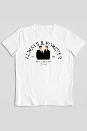 Always and Forever Mikaelson Brothers (TVD) Graphic Printed T-shirt