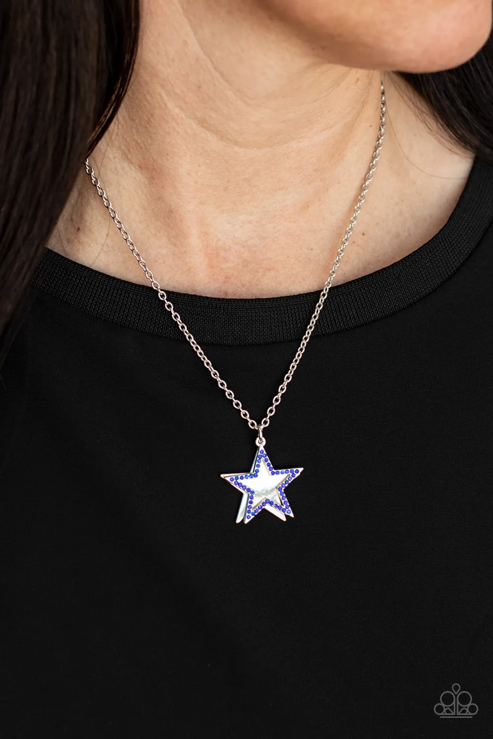 American Anthem Blue - Necklace