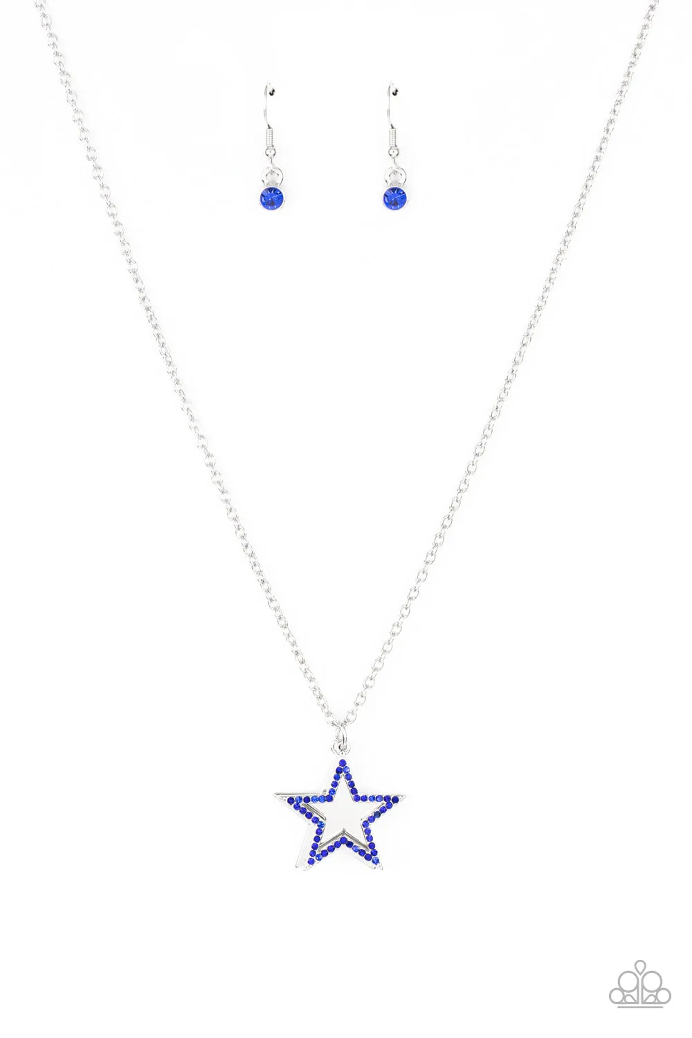 American Anthem Blue - Necklace