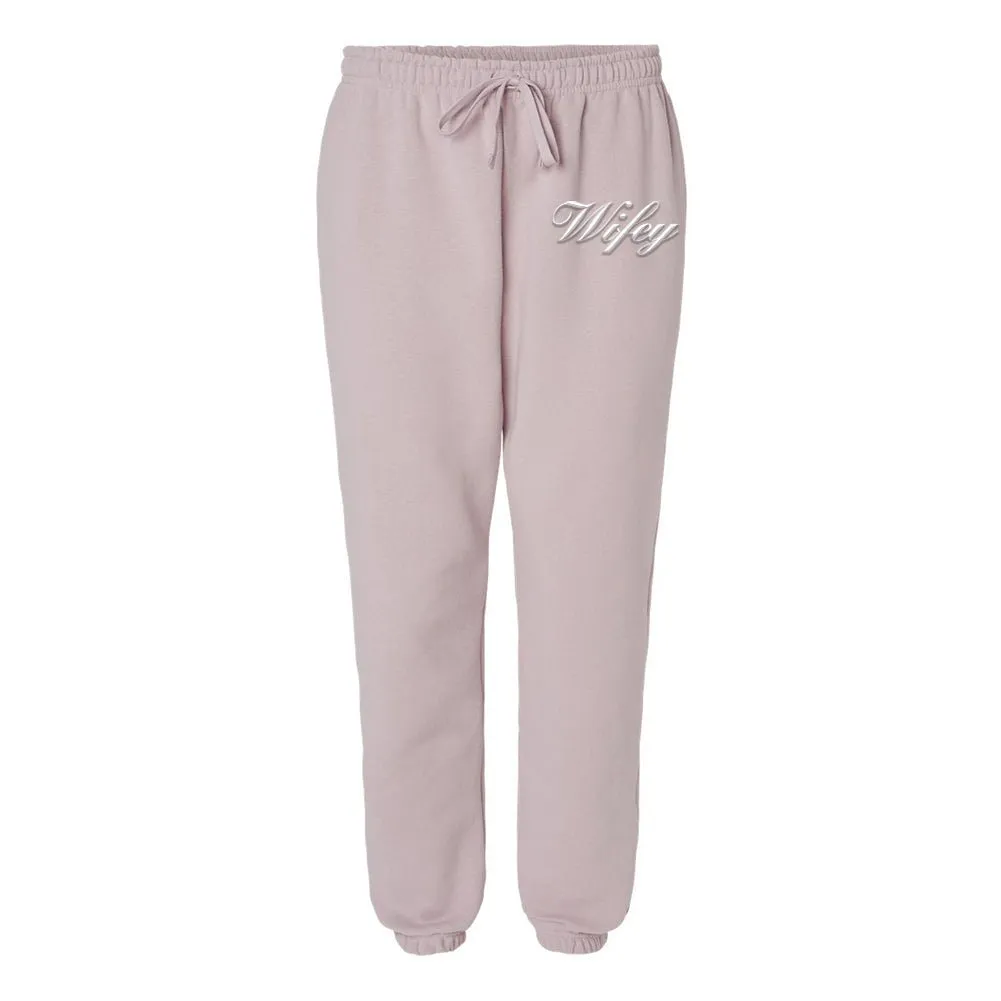 American Apparel 'Wifey' PUFF Sweatpants