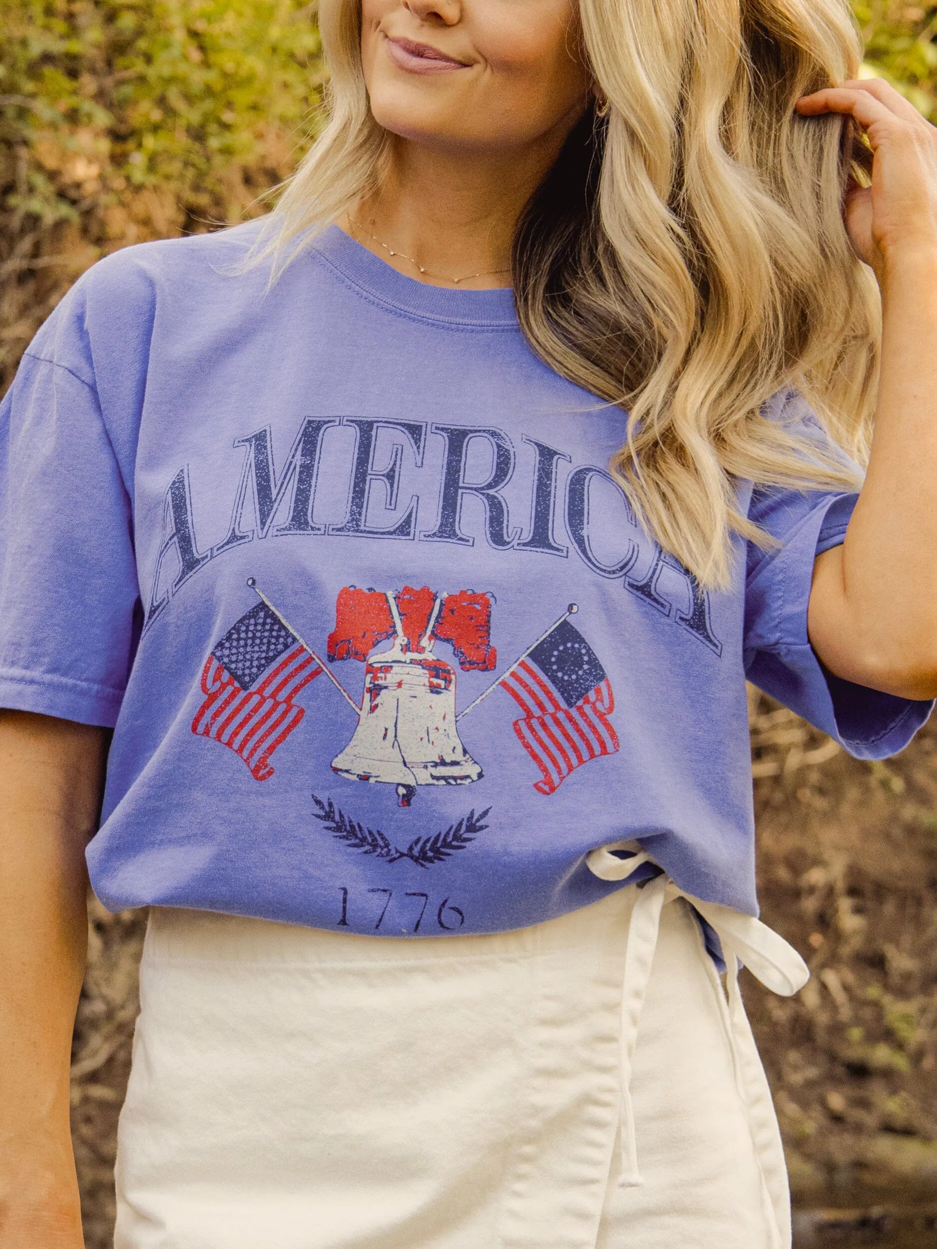 American Bell Flo Blue Tee