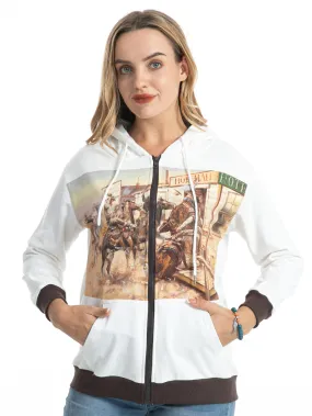 American Bling Patchwork Western Zip Up Hoodie