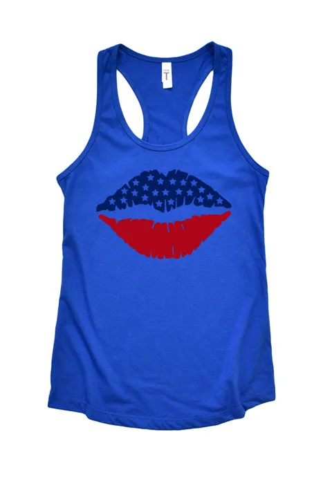 American Flag Lips 1882_tank