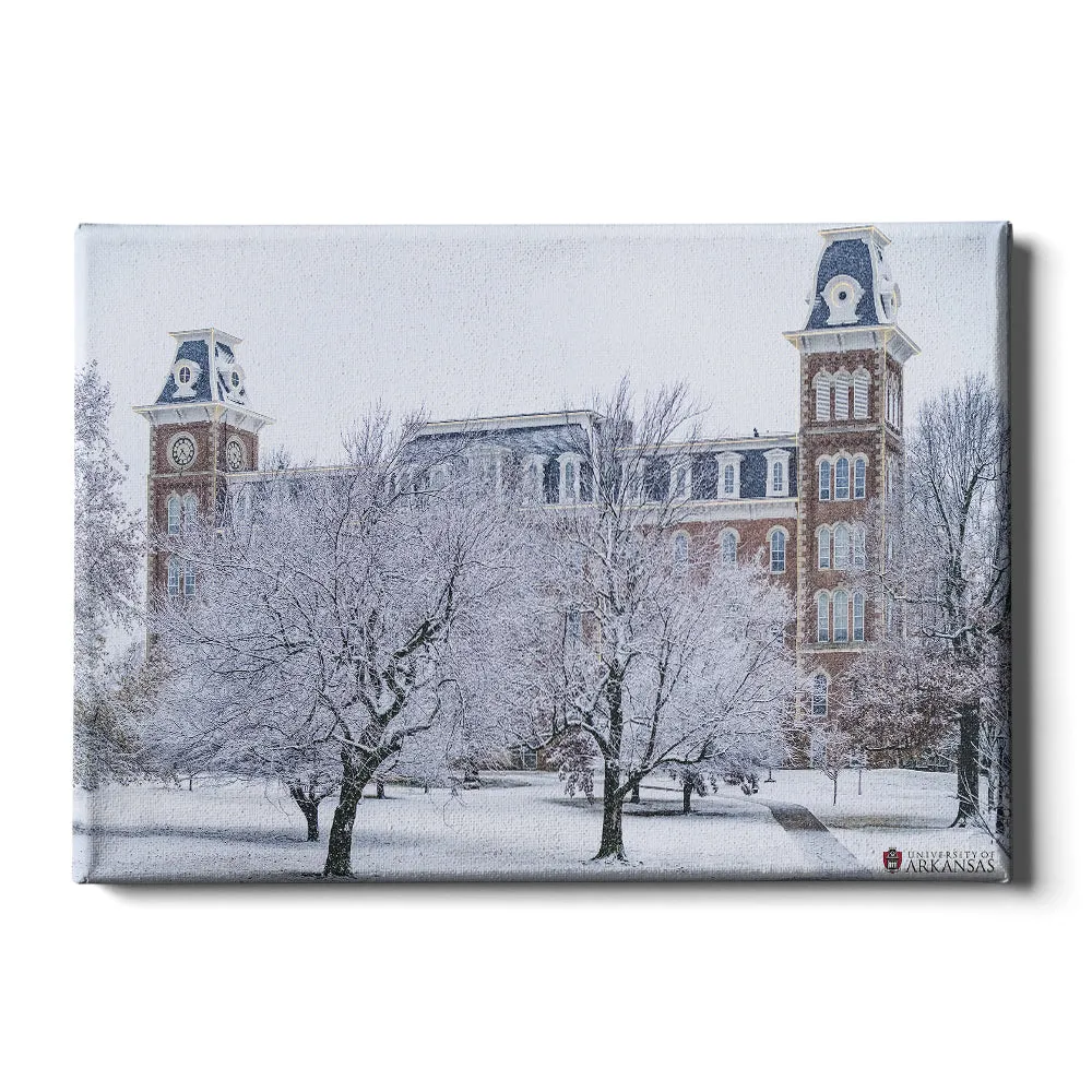 Arkansas Razorbacks - Snowy Old Main