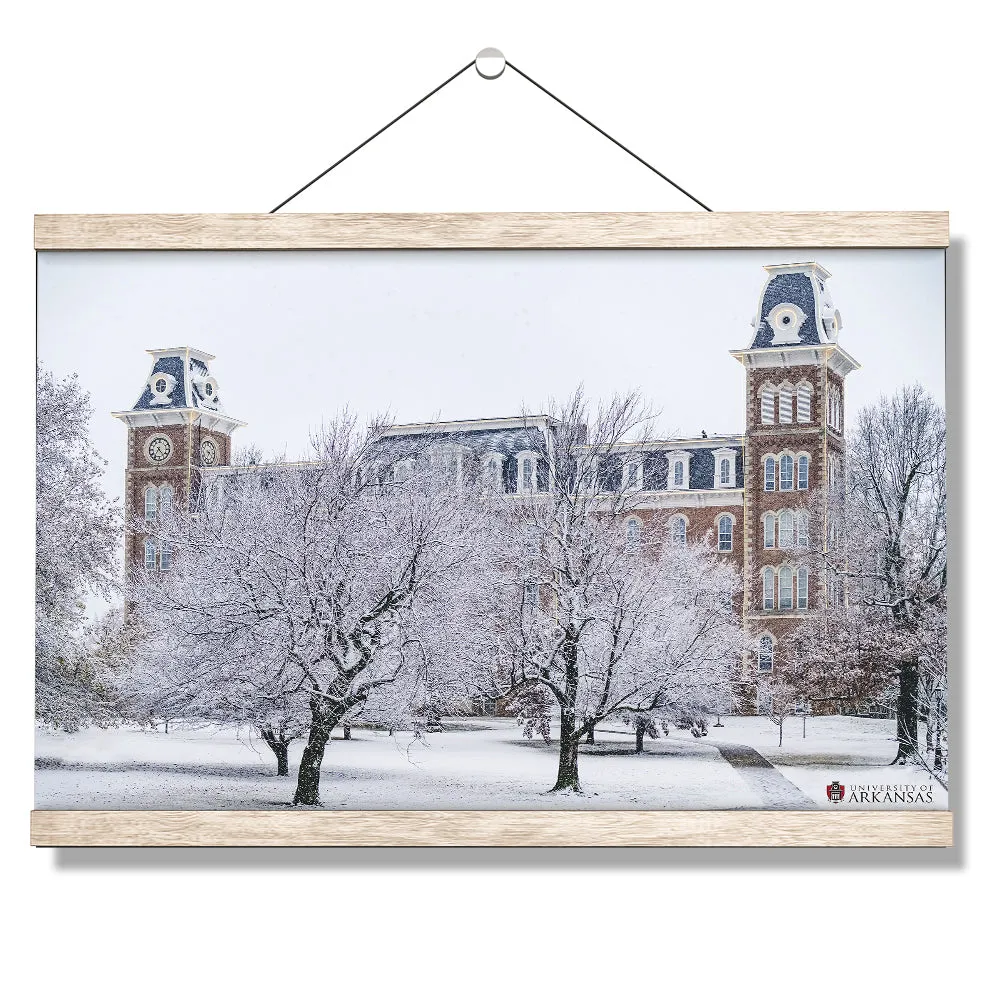 Arkansas Razorbacks - Snowy Old Main