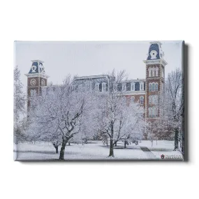 Arkansas Razorbacks - Snowy Old Main