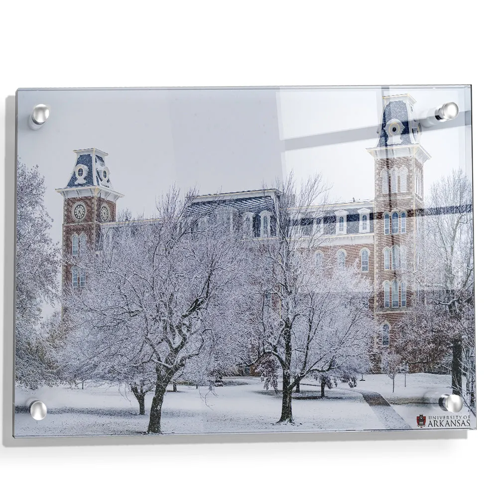 Arkansas Razorbacks - Snowy Old Main