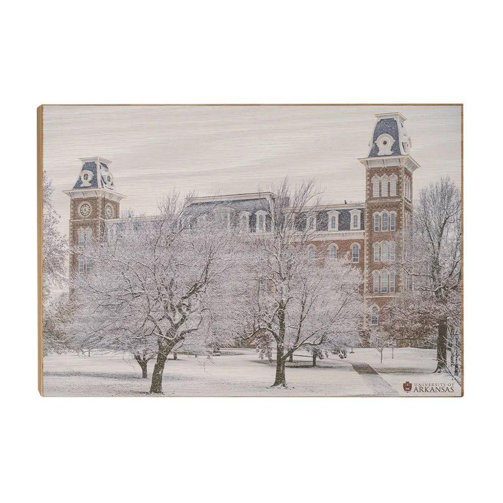 Arkansas Razorbacks - Snowy Old Main