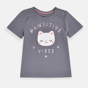 Baby C Pawsitive Grey Shirt 6640