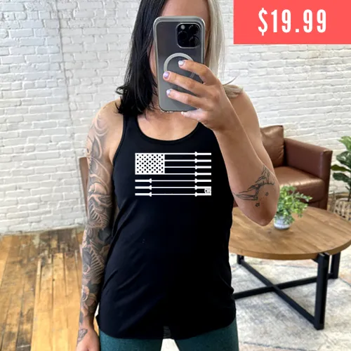 Barbell American Flag Shirt