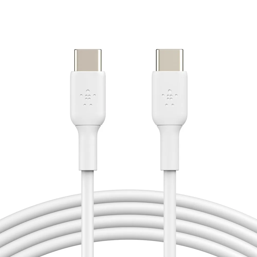 Belkin BoostCharge USB-C to USB-C Cable Universally compatible - White-White