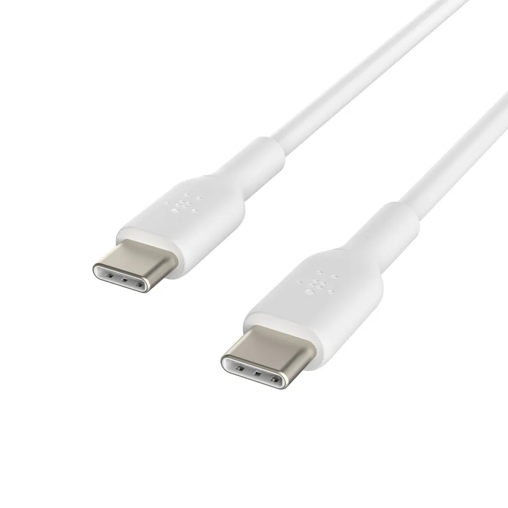 Belkin BoostCharge USB-C to USB-C Cable Universally compatible - White-White