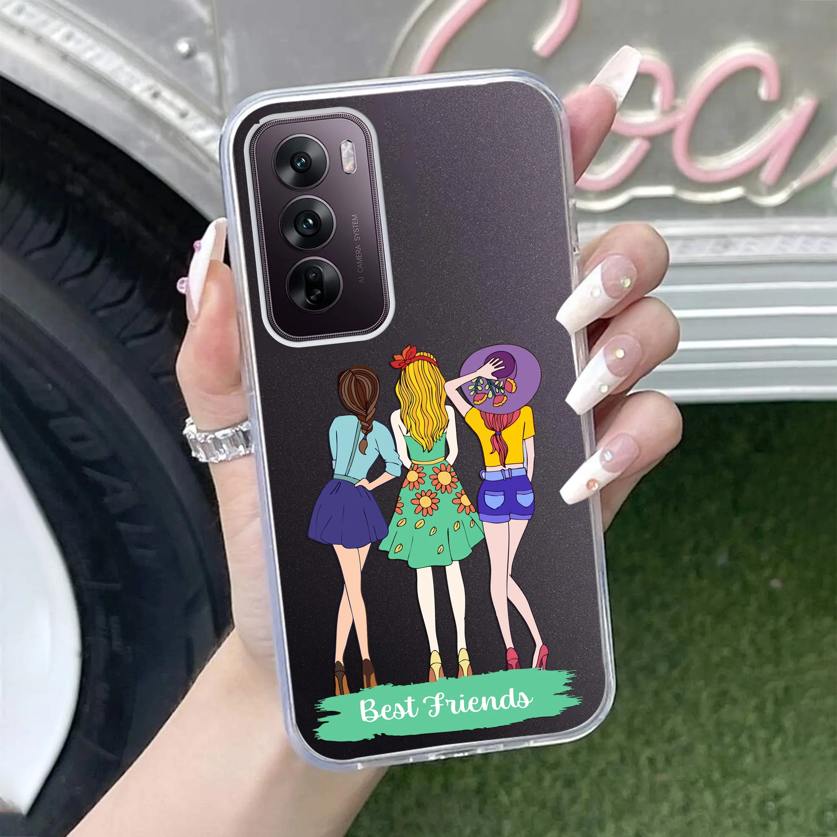 Besties Forever Customize Transparent Silicon Case For Oppo