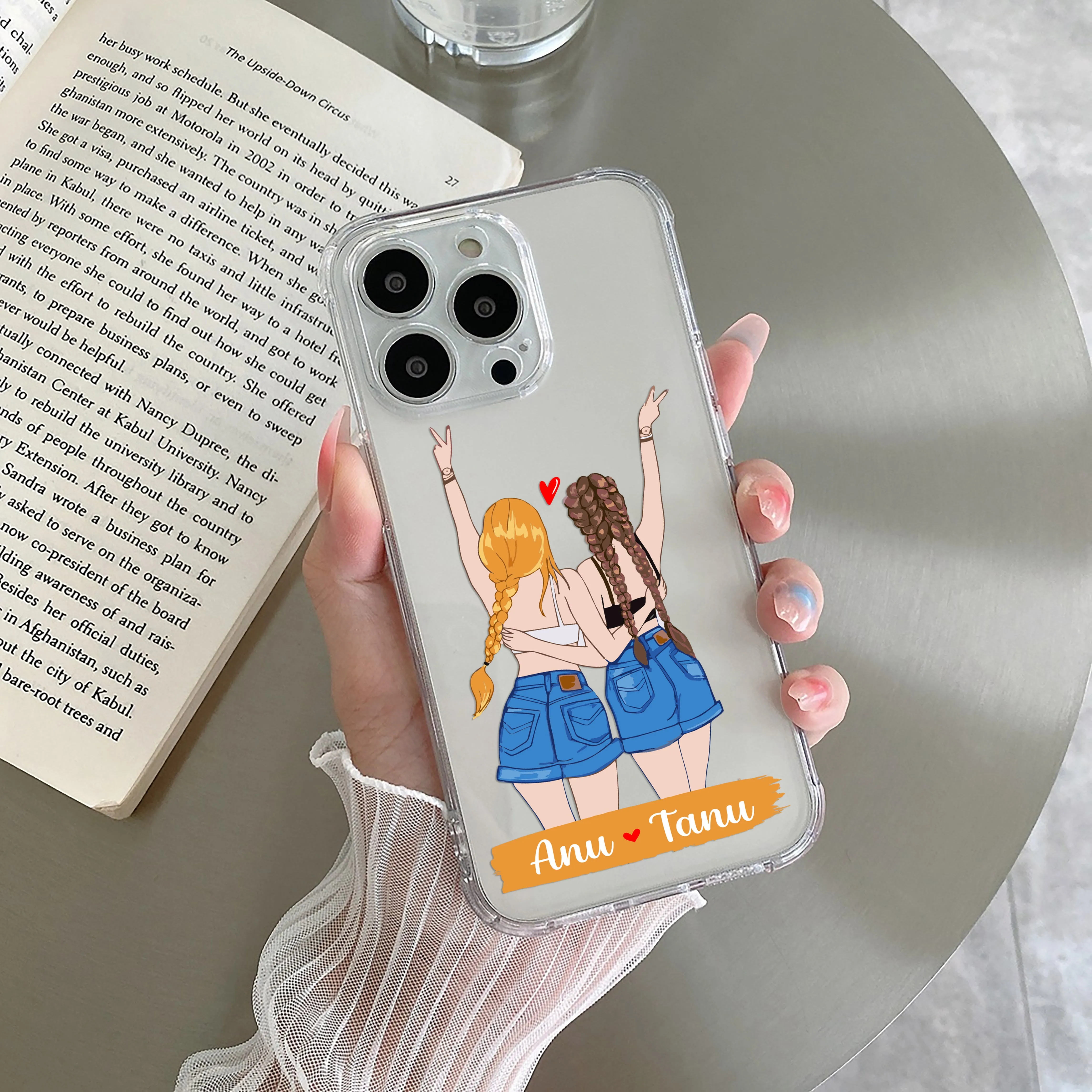 Besties Forever Customize Transparent Silicon Case For Oppo