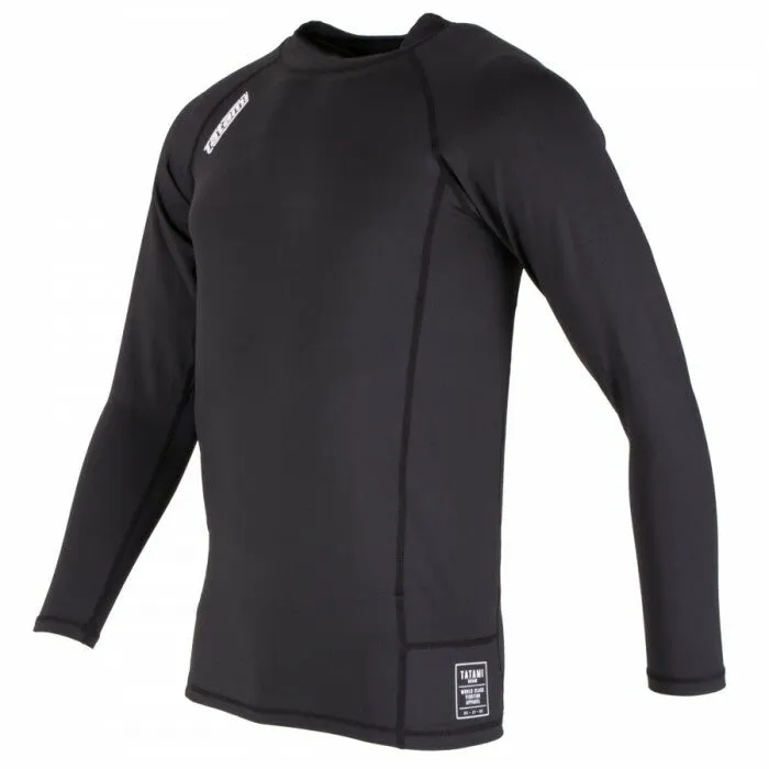 Black Tatami Fightwear Nova Basic Long Sleeve Rash Guard