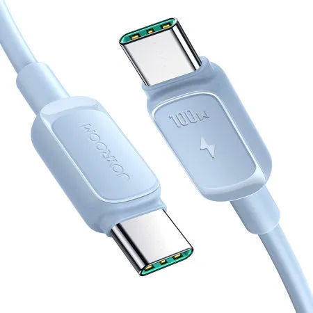 Blue 100W USB-C to USB-C Charge and Sync Cable - 1.2m