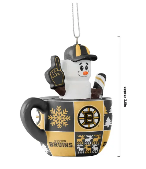 Boston Bruins Smores Mug Ornament NHL Hockey by Forever Collectibles