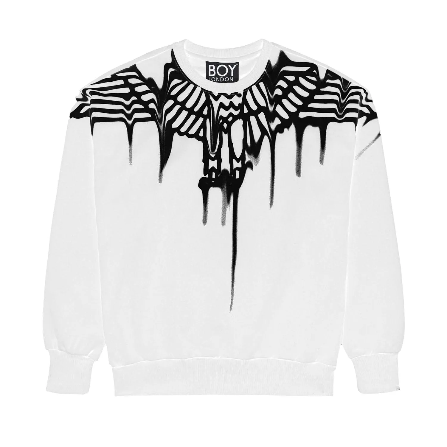 BOY EAGLE SMUDGE SWEATSHIRT - WHITE