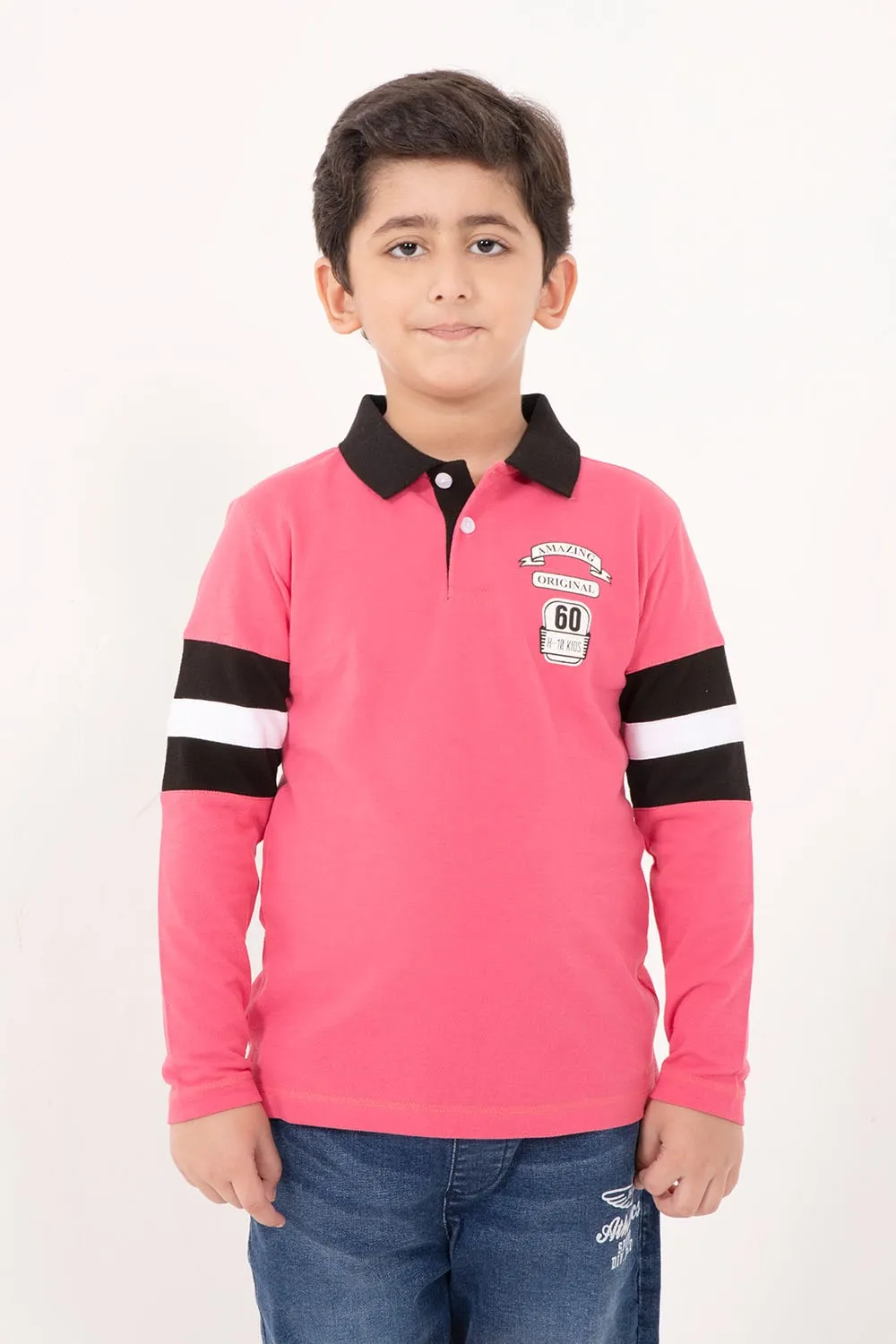 Boy's Full Sleeve Fashion Polo