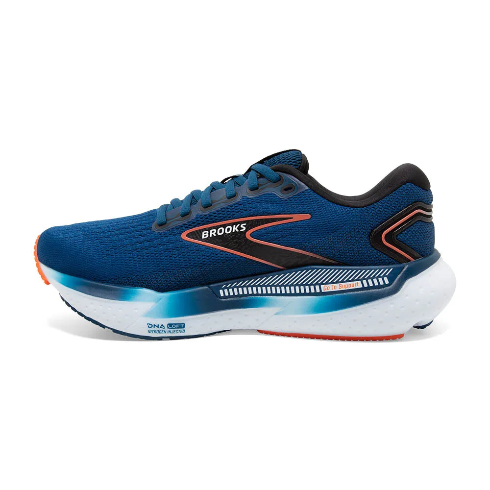 Brooks Glycerin GTS 21 (Mens) - Blue Opal/Black/Nasturtium