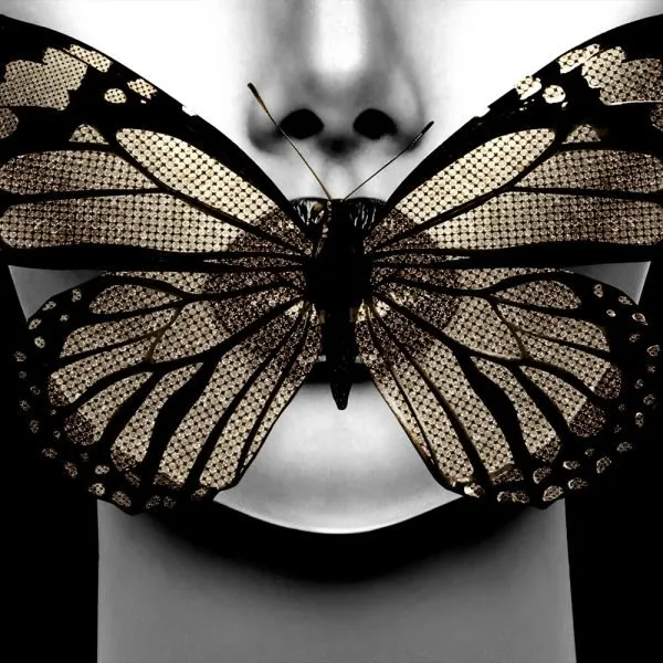 Butterfly Kiss Fashion Wall Art